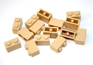 15x LEGO® pietra 1x2 3004 NUOVO beige marrone chiaro sabbia - Foto 1 di 1