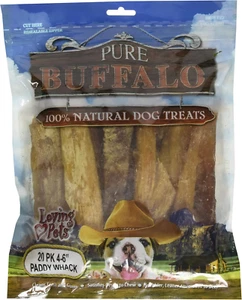 Pure Buffalo 6-Inch Backstrap Tendon Dog Treat, 20-Pack - Picture 1 of 12