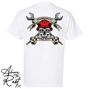 IRONWORKER T-SHIRT | WELDER T-SHIRT| BLUE COLLAR T-SHIRT| IRONWORKER GEAR | - Picture 1 of 2