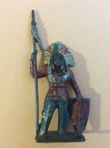 CHEF INDIEN SIOUX GM France Georges Munckle Petit Soldat Indian Chief Far West - Imagen 1 de 4