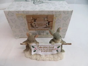 CHARMING TAILS CHRISTMAS PARADE BANNER FIGURINE 87/543 - Picture 1 of 4