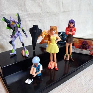 Neon Genesis Evangelion figure mini doll Lot 6 set Asuka Rei Misato Japan m623 - Picture 1 of 24