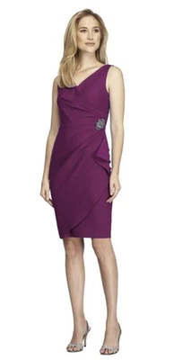 Alex Evenings Women's Compression Embellished Ruched Sheath Dress Size 18 - Image 1 of 4