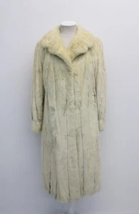 MINT BLACK CROSS MINK FUR COAT JACKET WOMEN WOMAN SIZE 4 PETITE - Picture 1 of 4