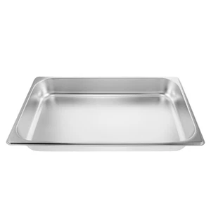  Bandeja calentador de buffet: bandeja para servir alimentos de acero inoxidable de 2,4" de profundidad para comerciales - Imagen 1 de 17