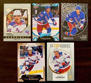45 BRADEN SCHNEIDER 2022-23 Rookie Cards #168, R-4, 232, HR-38 & TR-17 - Picture 1 of 2