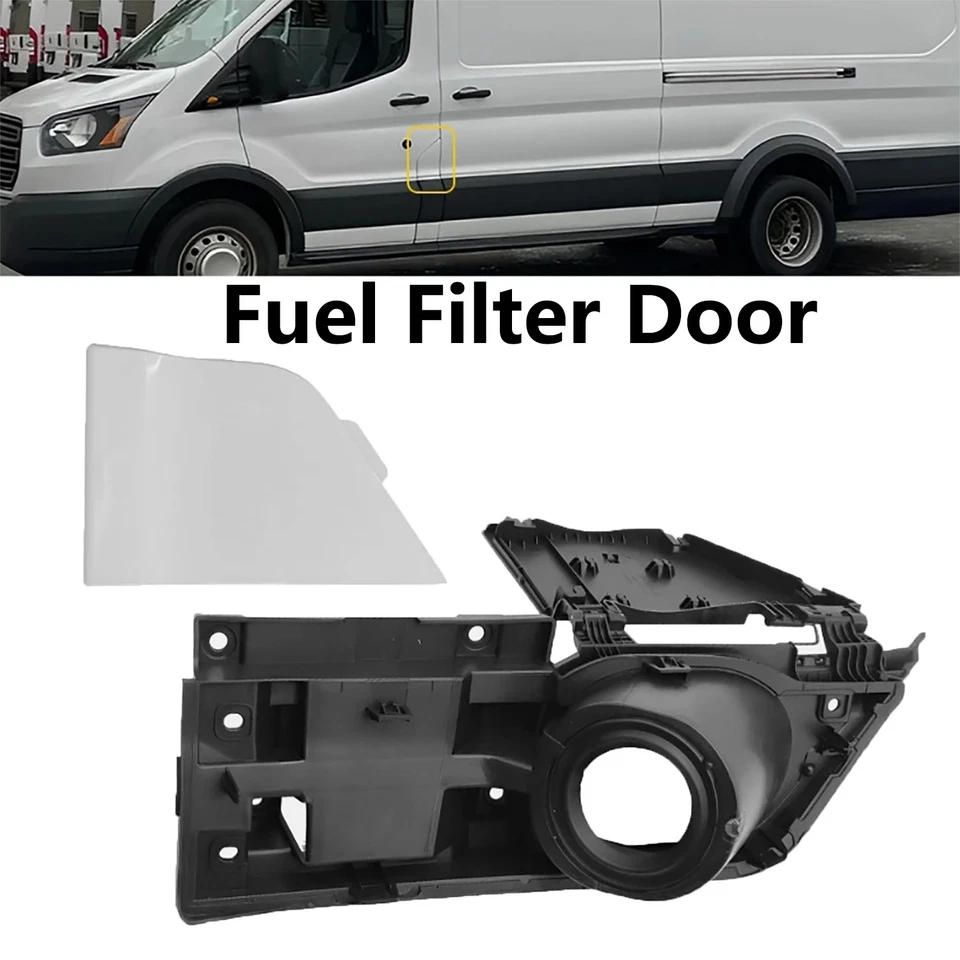 Дверца корпуса топливного бака + крышка крышки газовой крышки для отделки Ford Transit 150 250 350 15-23 - Изображение 1 из 4