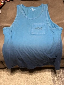 American Eagle Blue Gradient Tank Top with Front Pocket (Size S) - Picture 1 of 4