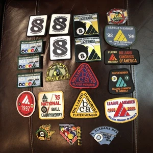 21 toppe biliardo vintage Congress of America BCA Member Valley 8 palline - Foto 1 di 7