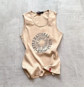 00s Military Style Japan Y2K Tank Top Hysteric Glamour Vibe - Picture 1 of 7