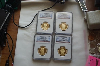 2009 S $1Presidential Dollar Coin Set NGC PF 69 Ultra Cameo. 4 Coins - Image 1 of 4