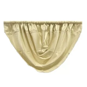 Sun Zero Antique Satin Waterfall Valance in Ivory 36" X 26" - Picture 1 of 1