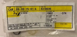 Genuine Saab AC O-Ring Set of 2 #4318036 OEM - Picture 1 of 3