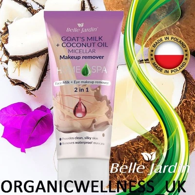 BELLE JARDIN Micellar EYE Makeup remover 2-in-1 "GOAT'S MILK+COCONUT OIL" 200ml. - Image 1 of 2