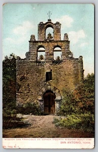 Postcard: Mission San Francisco De Espada, San Antonio, TX, Nic. Tengg, Unposted - Picture 1 of 2