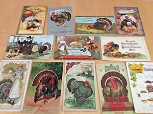 THANKSGIVING  12  POSTCARDS  - Picture 1 of 1