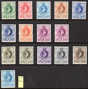 Swaziland 1938-54 KGVI definitives, complete SG listed perfs & shades, cat.£660+ - Picture 1 of 2
