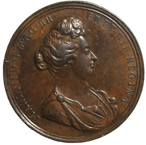 England 1690 Queen Mary Medal Eimer.320 By Rottiers - Picture 1 of 2