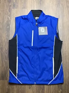 Footjoy Lightweight Full Zip Golf Vest Mens Size M Royal Blue - New - Picture 1 of 6