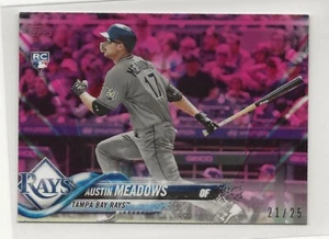 Austin Meadows 2018 Topps mini rosa paralelo radiocontrol/25 #us34 rayos bajo demanda - Imagen 1 de 1