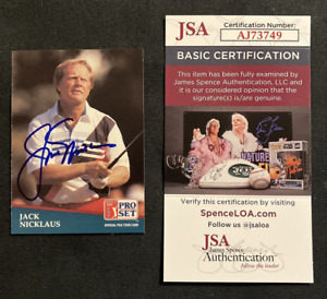 1991 Pro Set PGA Tour Golf JACK NICKLAUS Signed Card Auto Autograph