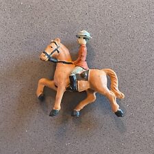 Grey Iron Royal Canadian Solider on Horse Vintage Toy