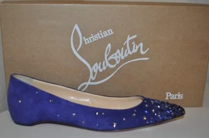 NIB Christian Louboutin Gravitanita Starry Embellished Flat Shoe EUR 36 US 5.5 - Picture 1 of 9