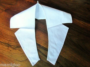 vintage col chale 1970 coton piqué@old collar - Picture 1 of 1