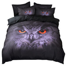 LT 3D Owl Printing Soft Duvet Cover Set Polyester Bedding Set(King Size) New
