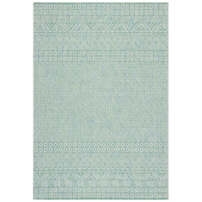 SAFAVIEH Outdoor CY8235-55712 Courtyard Ivory / Green Rug - Image 1 of 4