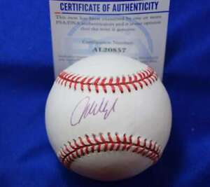 Mo Vaughn PSA DNA Coa Autograph American League OAL Signed Baseball