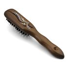 Mont Bleu Hair Brush HBMB-18.6 created with Swarovski® Crystals Wave Light Blue