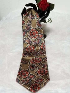 Christian Dior Monsieur Silk Floral Olive Green Neck Tie Made In Italy - Picture 1 of 6