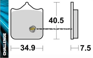FOR TM SMX F 450 2010 10 FRONT SINTERED BRAKE PADS BRAKING METAL - Picture 1 of 1