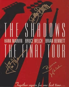 The Shadows Hand Signed 8x10 Photo Autograph The Final Tour Hank Marvin (M) - Picture 1 of 2