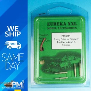Eureka ER-3501 1/35 Towing Copper Cable for Pz.Kpfw.V Panther Ausf.G Tank eyelet - Picture 1 of 7