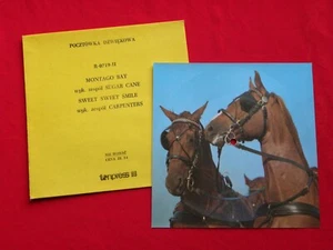 SUGAR CANE montego bay CARPENTERS sweet smile RARE 1979 POLISH FLEXI Tonpress - Picture 1 of 2