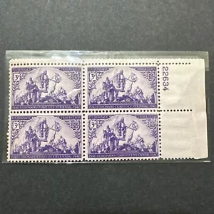 1940 Coronado Expedition Block Of 4 Unused Three Cent - Picture 1 of 2