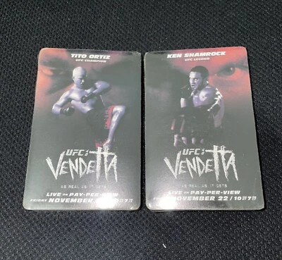 Tarjetas de juego UFC 40 Vendetta Tito Ortiz vs Ken Trébol raras aún selladas nuevas Foto 1 de 2