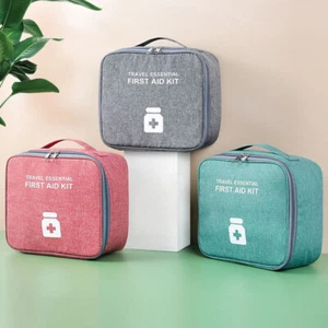 First Aid Kit Large Medical Box Container Storage Medicine Travel Case Bag - Picture 1 of 16