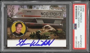 Tarjeta firmada por Gene Winfield Star Trek Galileo 2018 (PSA/ADN) Hot Rod Legend - Imagen 1 de 2