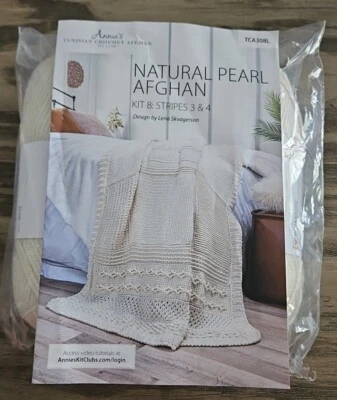 Annie's Tunisian Crochet Afghan • Natural Pearl  • TCA308L • Kit 8: Stripes 3&4 - Image 1 of 2