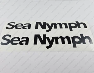 SEA NYMPH BOAT LOGO V2 DECALS STICKERS Set of 2 36" LONG - Picture 1 of 5