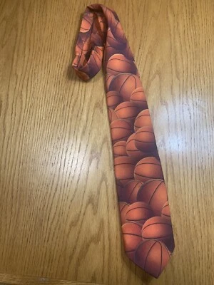 "Винтажный галстук Ralph Marlin ""Basketballs""" - Изображение 1 из 3