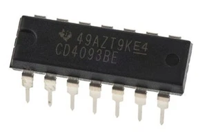 10PCS CD4093BE CD4093 CMOS Quad 2-Input NAND Schmitt Triggers - Imagen 1 de 5