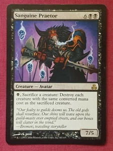 Magic The Gathering GUILDPACT SANGUINE PRAETOR black card MTG - Picture 1 of 2