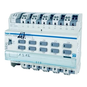Hager TXA207C Jalousieaktor / 10x16A / EIB KNX / 5fach Handbedienung / TXA 207C - Bild 1 von 2