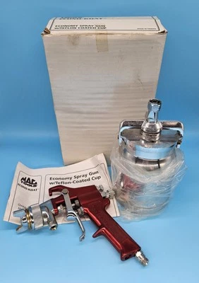 Mac Tools Econo-Koat 喷漆喷雾器 喷枪 型号 SG7EK 特氟龙杯和手动 红色 — 第 1/4 张图片