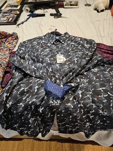 Robert Gram Authentic Navy Woven Sport Shirt - Bild 1 von 4