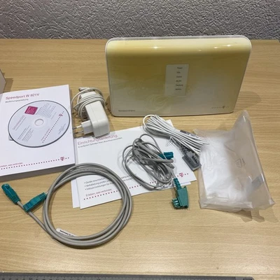 WLAN- Router, Speedport W921 V, Telecom mit viel Zubehör, gebraucht - Bild 1 von 3